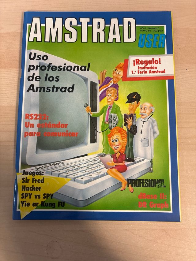 Lote de 6 revistas AMSTRAD USER