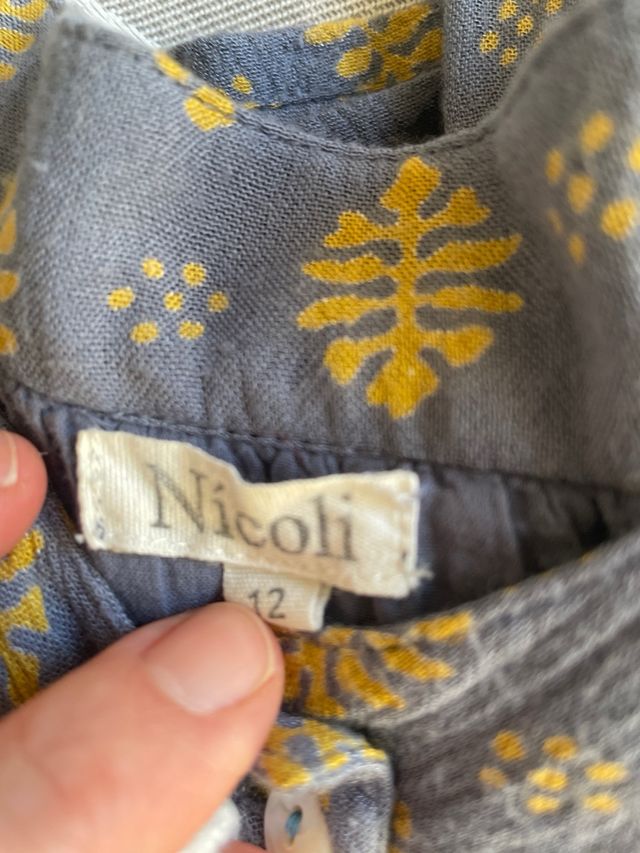 Vestido estampado niña 12 años de Nicoli