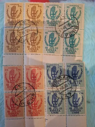 Lote Sellos Correos España 18 Julio 1938