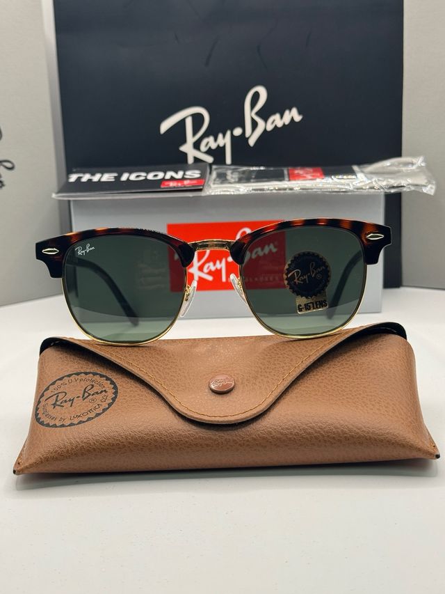 Ray-Ban Clubmaster Tortoise RB3016 Occhiali da Sol