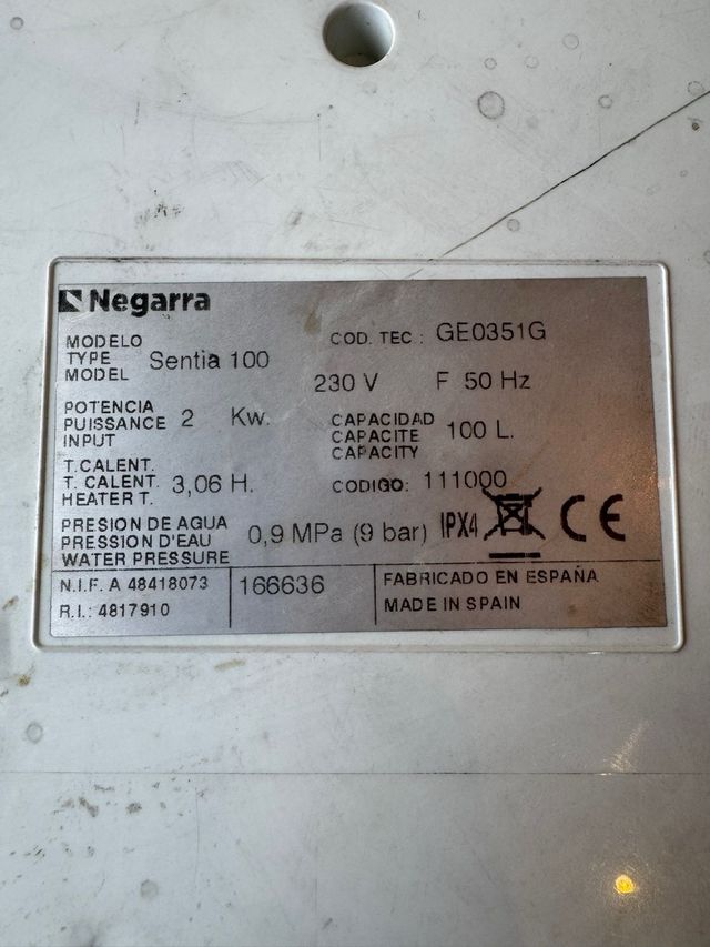 Termo de agua Negarra