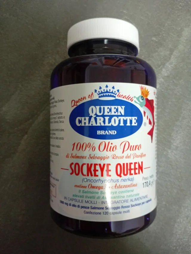 Queen Charlotte Sockeye 100% olio puro di salmone