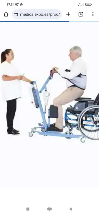 Grúa bipedestación