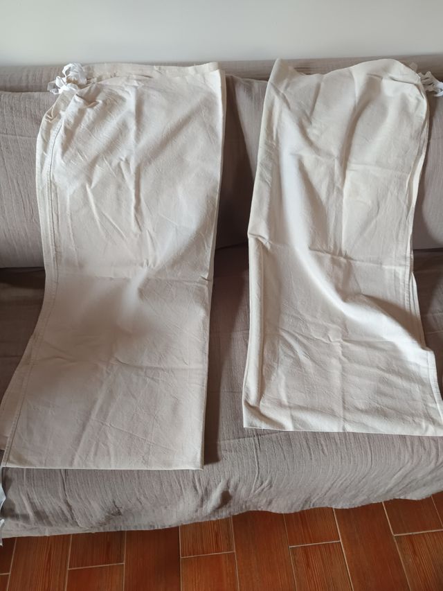 Lote 2 fundas protectoras somier 80x185cm