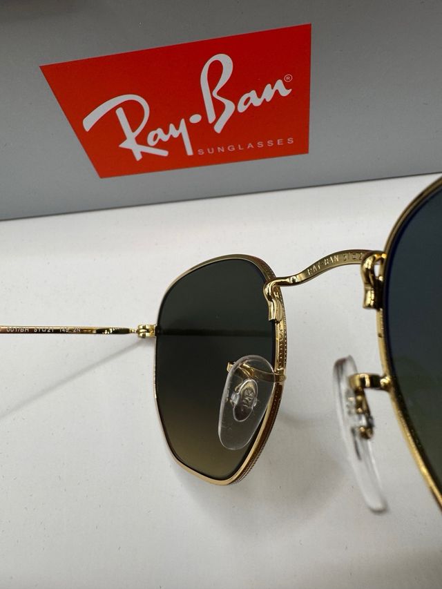 Ray-Ban Hexagonal Arista RB3548N Oro Lente Oliva
