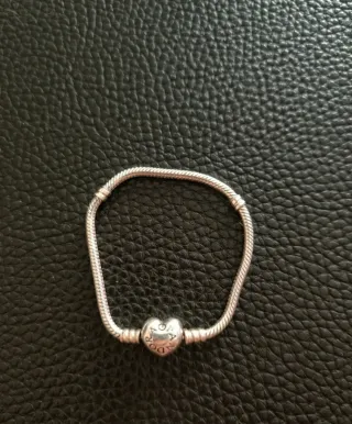Pulsera Pandora Corazón Plata