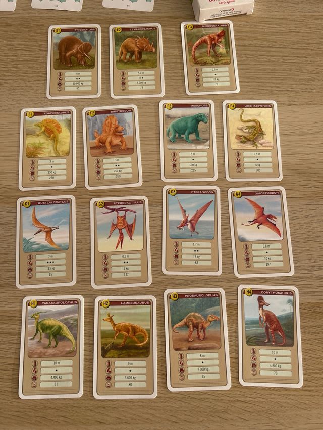 Juego de cartas Dino Trumps