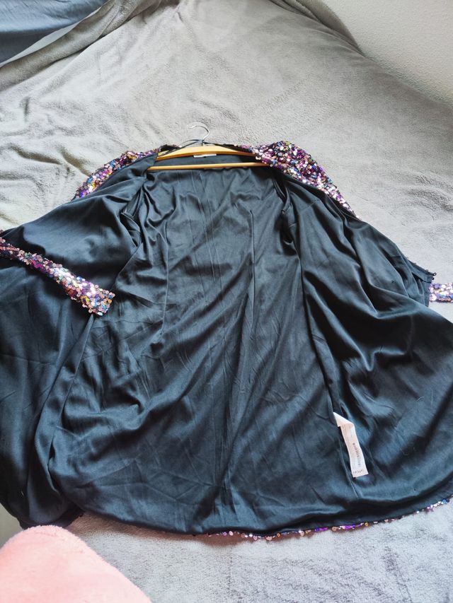 Vestido lentejuelas multicolor talla única