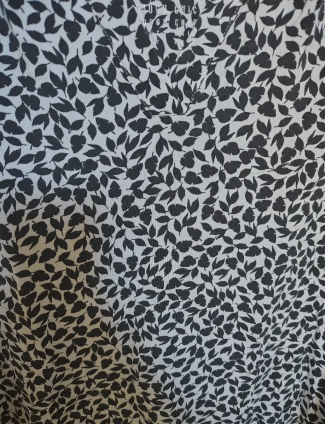 Maglia donna fantasia foglie