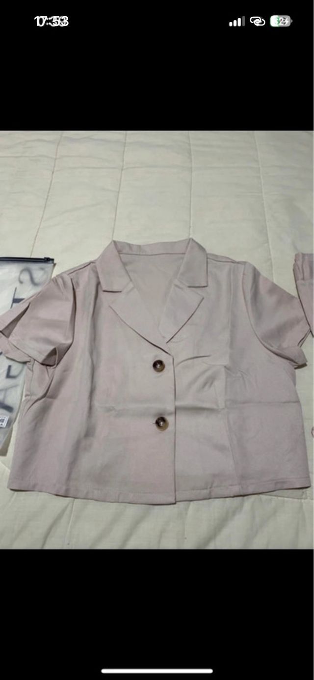 Traje Shein Blazer y Pantalón Beige Nuevo