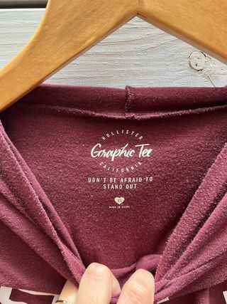 Sudadera Hollister fina roja