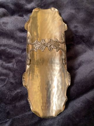 Porta grissini in peltro dorato