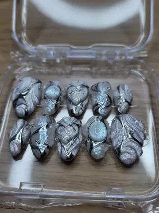 Unghie Gel Press On 3D Cat's Eye