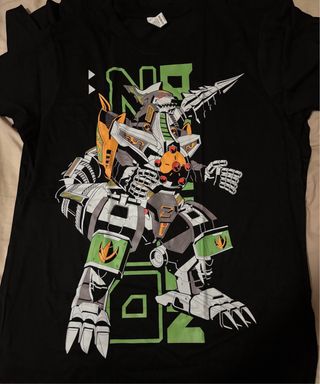 Camiseta Dragonzord Power Ranger Negra