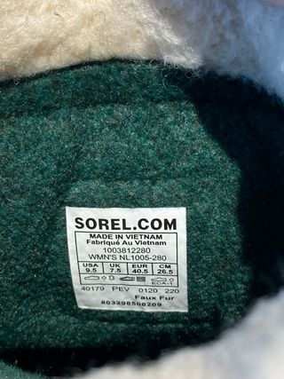 Botas Nieve Sorel Caribou Mujer Marrón/Negro