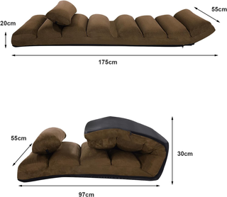 Sedia Pieghevole da Pavimento Portatile, Divano Im