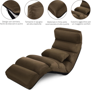 Sedia Pieghevole da Pavimento Portatile, Divano Im