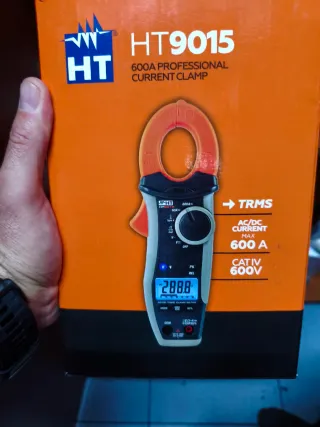 Pinza Amperimétrica HT9015 TRMS 600A CAT IV