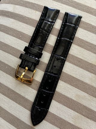 Correa de reloj en piel de becerro para Omega