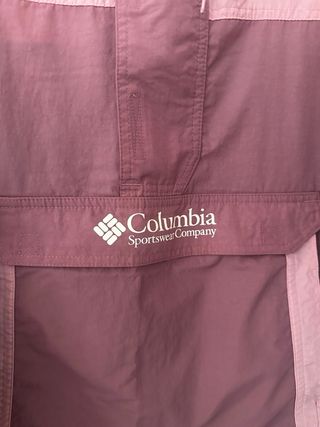 Chubasquero Columbia Marrón y Rosa