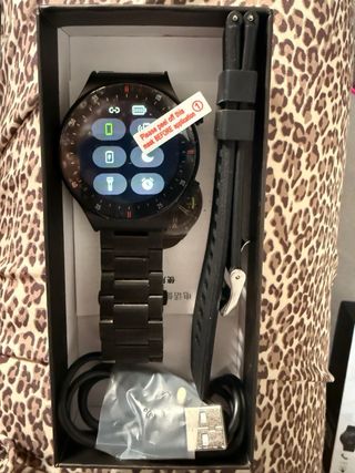 Reloj Inteligente GPS ECG PPG Bluetooth Negro