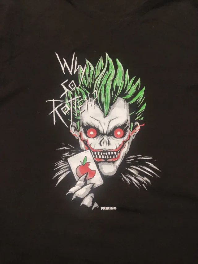 Camiseta Friking Joker Ryuk Death Note Talla XL