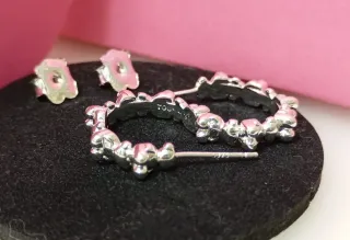 Pendientes de Aro de plata 12 mm Bold Bear.