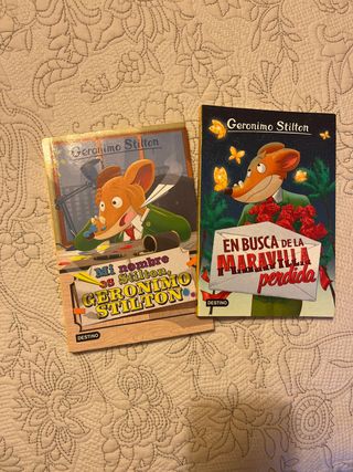 Dos libros Geronimo Stilton