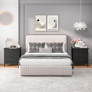 Comodino con 3 Cassetti, Cassettiera da Letto, Tav