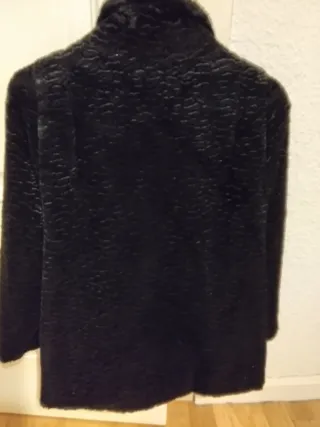 Chaquetón negro mujer