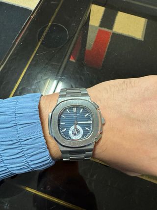 Patek Philippe Nautilus Cronógrafo Acero