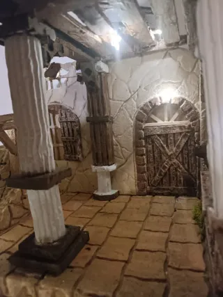 Opera artigianale napoletano con luci