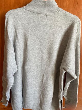 Jersey punto gris largo