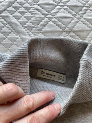 Jersey punto gris largo