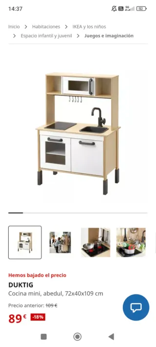Cocina de juguete IKEA