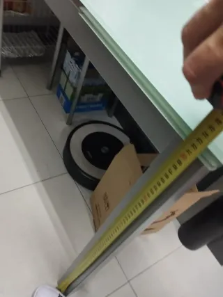 Mesa extensible cristal y metal 100x60