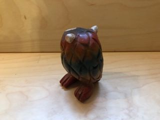 Piccola civetta/gufo in legno