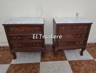 JUEGO CAMA Y DOS MESILLAS