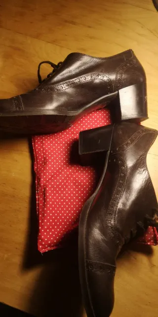 Zapatos de tacón  Oxford marrones