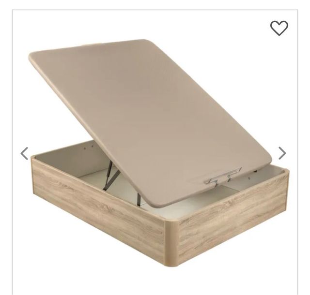 Canapé 135 x 190 elevable madera color foto