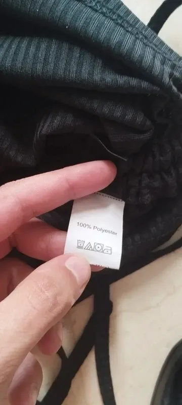 Vestido negro Shein con cordones