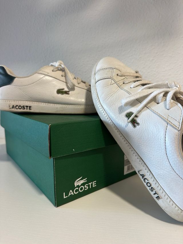 Zapatillas Lacoste Blancas y Verdes
