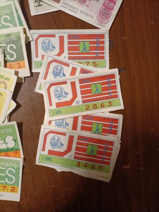 75 Cupones ONCE y 4 Lotería