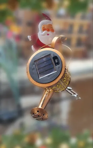 Babbo Natale Luminoso con Annaffiatoio