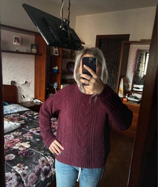 Maglione Primark Borgogna Taglia XS