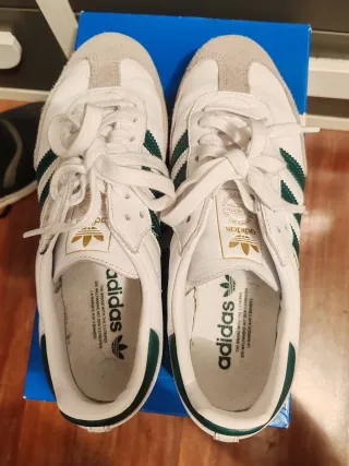 Adidas Samba Blancas y Verdes