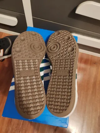 Adidas Samba Blancas y Verdes