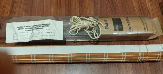 Estor enrollable de bambú