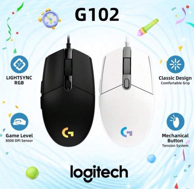 Mouse Gaming Logitech G102 Lightsync RGB