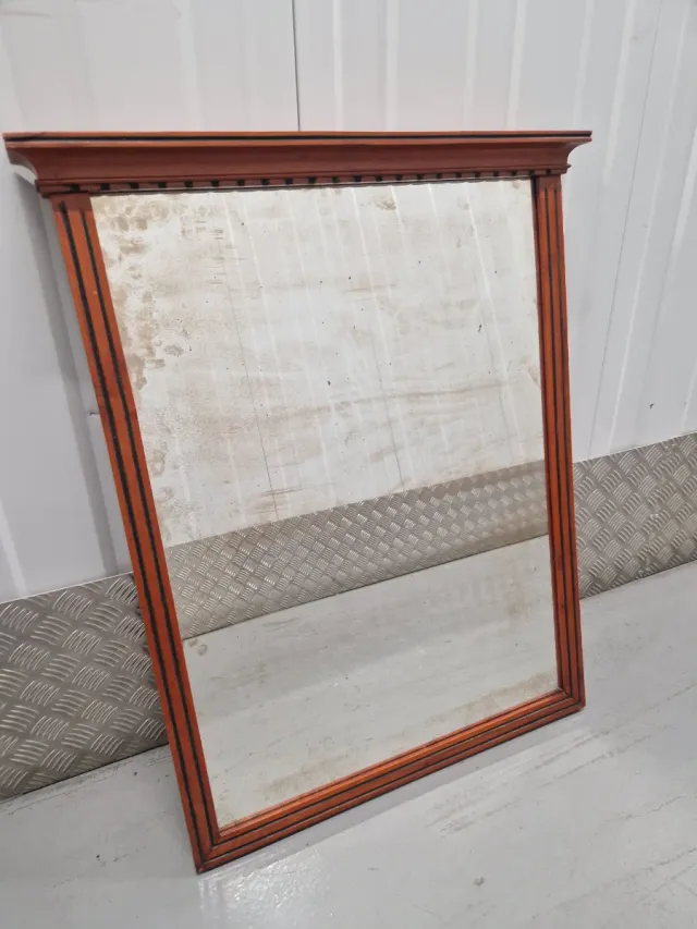 Espejo antiguo madera labrada